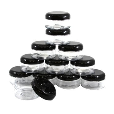 Set Of 12 Wide Jars/Caps - 8 oz. (Clear) image 0